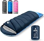 Sleeping Bags for Adults Cold Weather,Portable, Waterproof,Lightweight Sleeping Bag for Tall Girls Boys with Compression Sack for Warm Camping, Hiking, Outdoor & Indoor