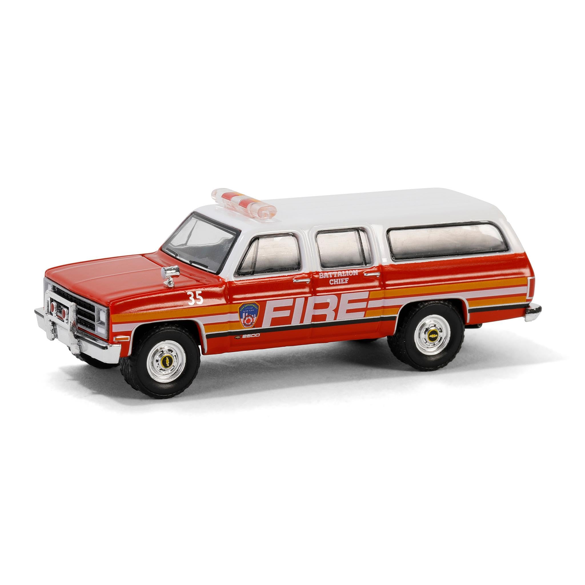 Greenlight 1/64 1991 Chevrolet Suburban New York Fire Department Battalion Commander