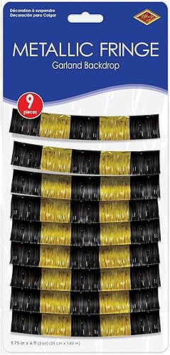 Miniatura 5 de Beistle Guirnalda de flecos metálicos de oropel, cortina para cabina de fotos para cumpleaños, bodas, recepciones de Año Nuevo, suministros de
