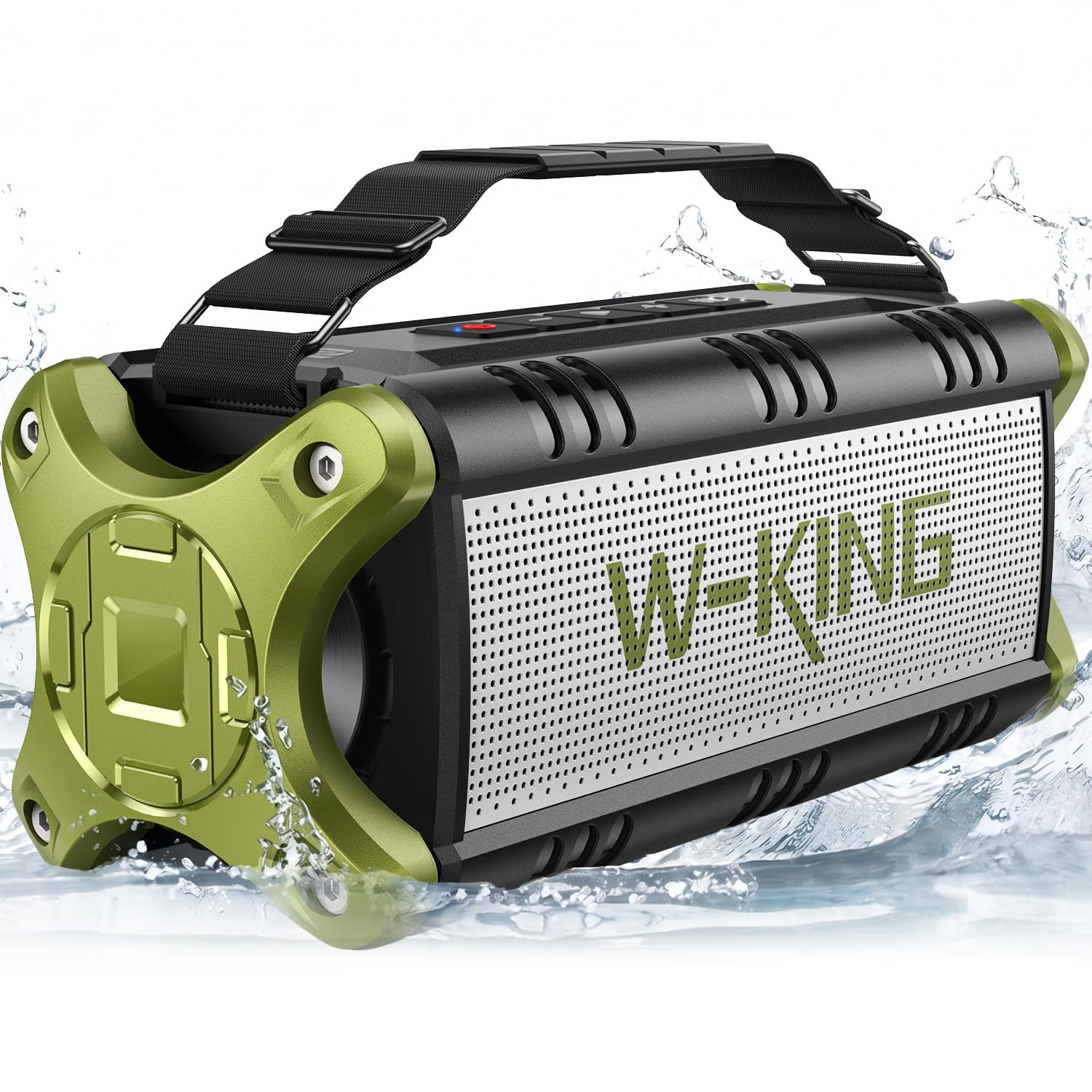 W-KING D8 ポータブルワイヤレススピーカー ブラック Amazon.com: Portable Speakers Bluetooth Wireless, 90W Max Loud