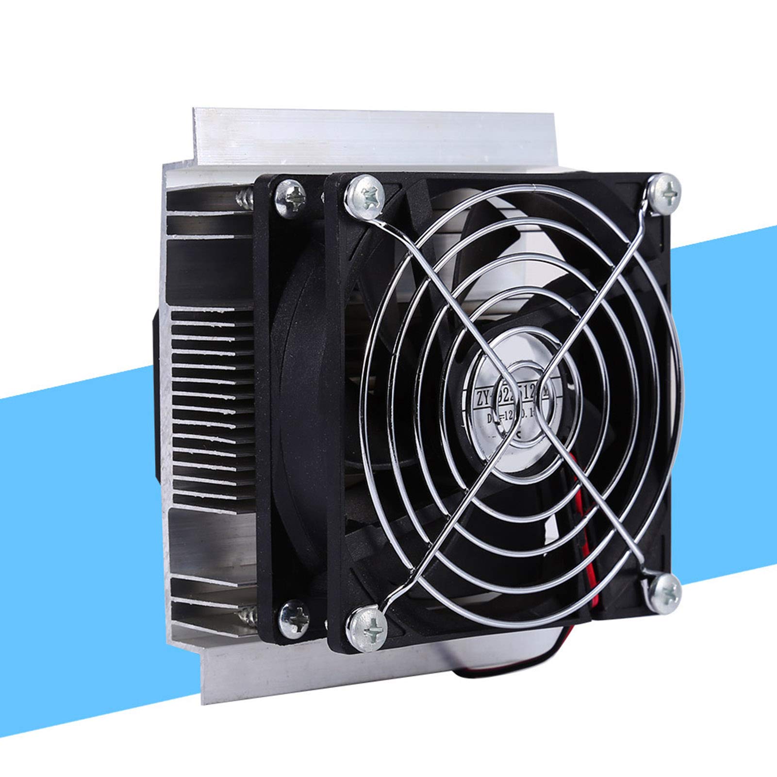 Akozon Peltier termoeléctrico Kit de de refrigeración de semiconductores de refrigeración Kit de ventilador de bricolaje Enfriador necesita 12V DC 6A Power