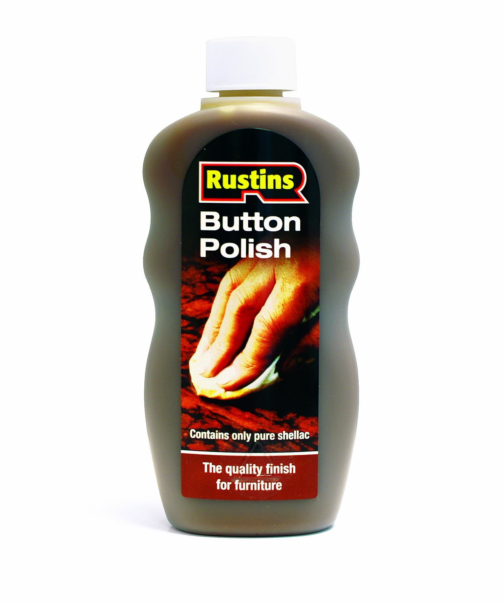 Rustins BUTP300 Button Polish 300ml, Orange