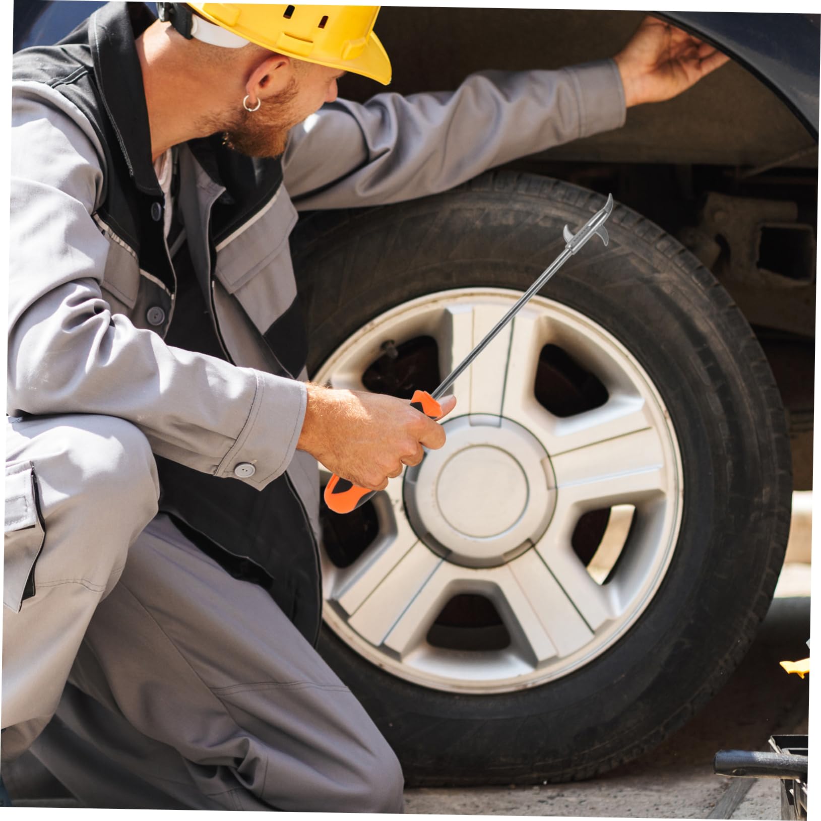 PRETYZOOM Car Tire Cleaning Tools Tire Stones Removing Tool Long Reach Stone Car Accessory for Easy Cleaning