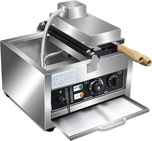 Miniatura 7 de Taiyaki - Máquina para hacer gofres de pescado, 3 unidades antiadherentes para hacer gofres eléctricos Taiyaki Baker con forma de pez, acero