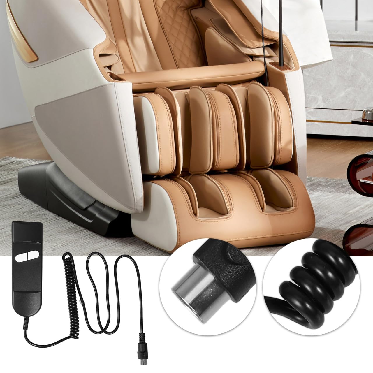 Mipcase Télécommande de Rechange pour Fauteuil relevable et Fauteuil de Relaxation avec 2 Boutons 5 Broches pour Commande électrique de canapé Compatible avec Aide relèvement électrique