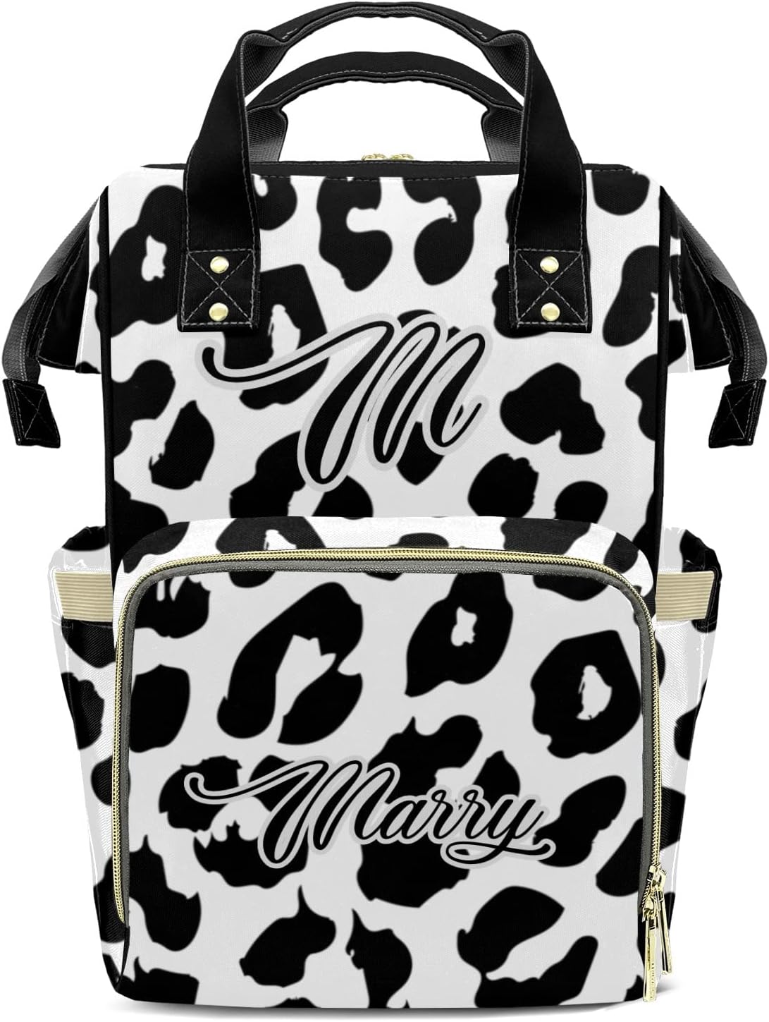 Diaper Bag Personalized Baby Diaper Bag Backpack with Name, Custom Diaper Bags for Baby Girl Boy, Large Capacity, Waterproof, Stylish, Multifunction, Adjustable Shoulder Straps