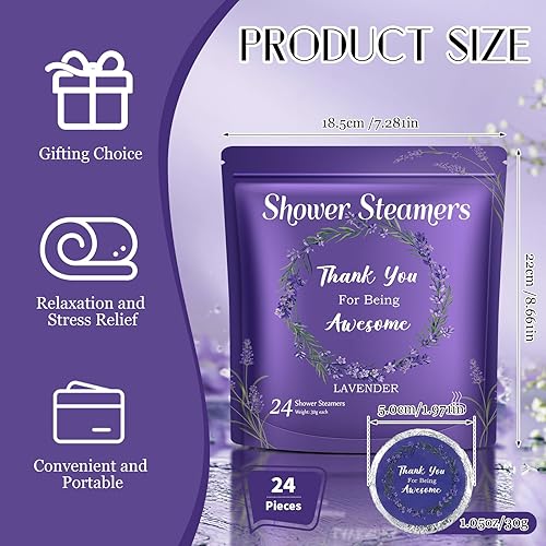 Miniatura 2 de Luinabio 24 piezas de vaporizadores de ducha de aromaterapia, bombas de ducha inspiradoras, tabletas de vapor de ducha para mujeres, adolescentes,