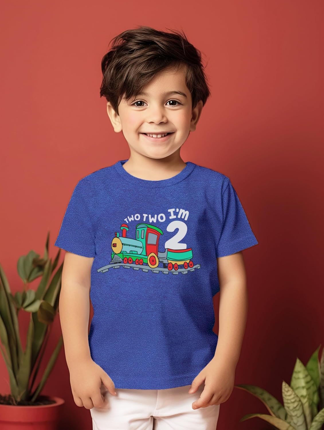 Unordinary Toddler 2nd Birthday Shirt boy Chugga Chugga Two Two Train im 2 Years Old Second Birthday Tshirt - Image 4