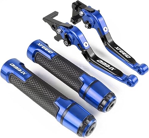 Miniatura 10 de Multicolor para Yamaha XT660XR XT660X XT660R XT660 2004 2005 2006-2017 motocicleta ajustable plegable freno embrague palanca de embrague agarres