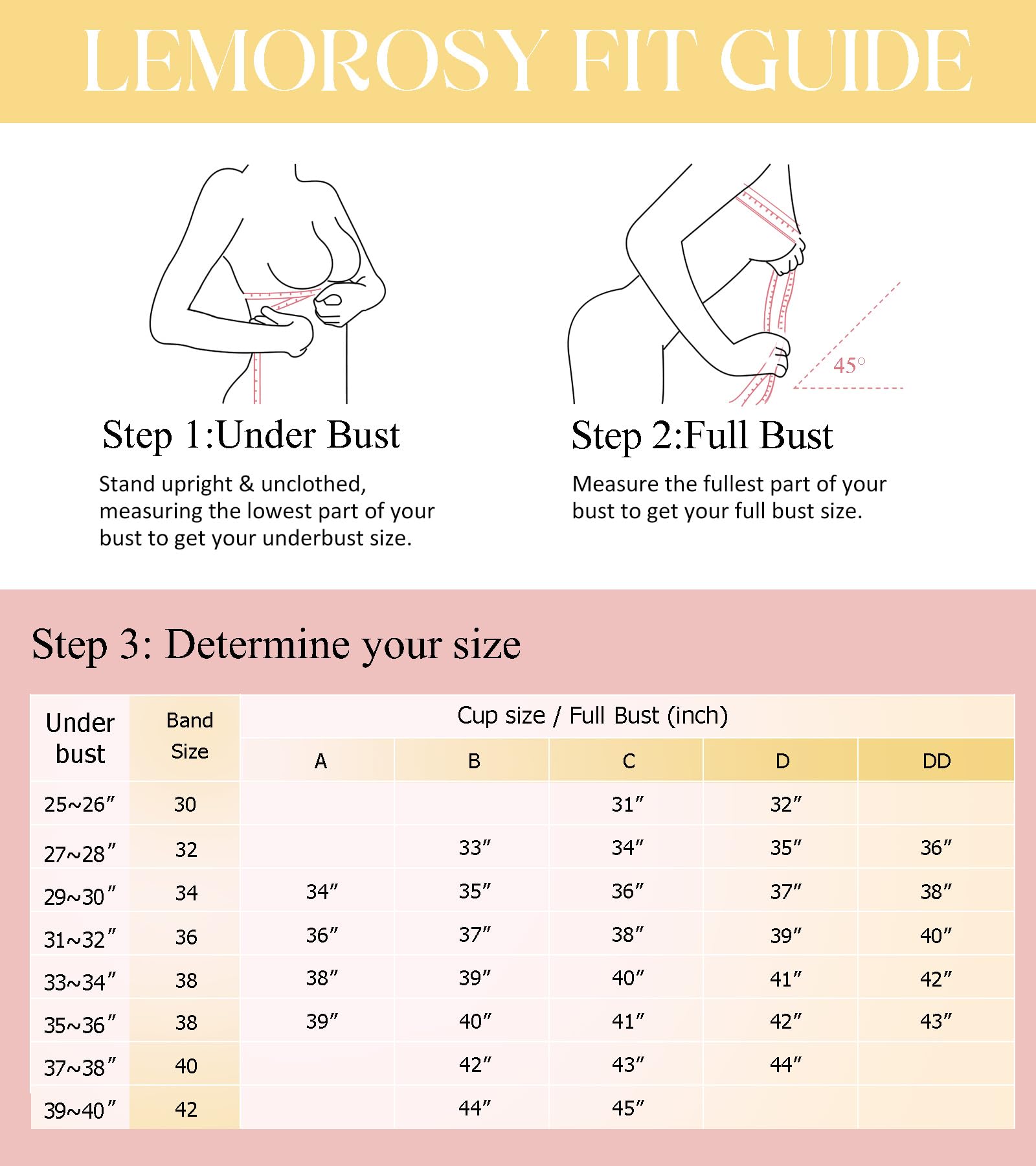 Lemorosy Brasier sin Tirantes para Mujer, sin Varillas, con Relleno, Antideslizante, Invisible, sin Tirantes, Beige, 90B