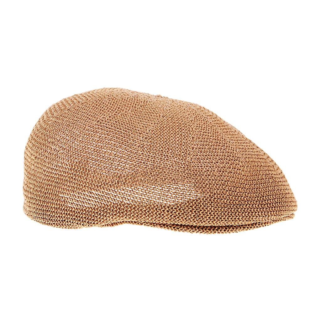 rockible Chapeau D'été En Paille Visière Courte Béret de pour Homme Décontracté/Kaki, Brun, 58cm