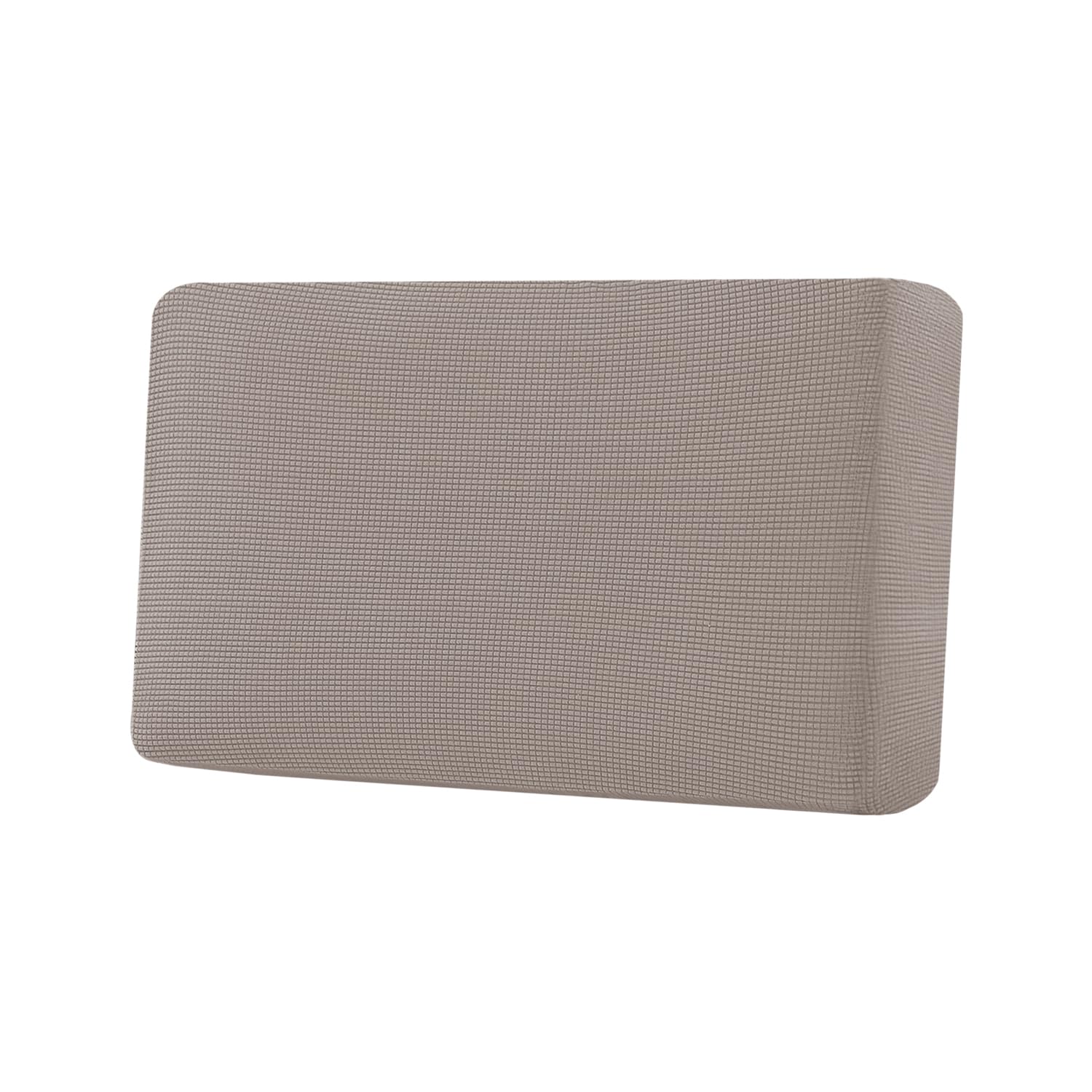 H.VERSAILTEX Super Stretch Individual Seat Cushion Covers Sofa Covers Couch Cushion Covers Slipcover Sets Thick Jacquard Textured Twill Fabric (1 Piece Loveseat Cushion Cover, Taupe)
