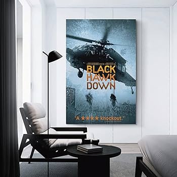 Amazon.co.jp: ブラックホークダウン戦争映画ポスター Black