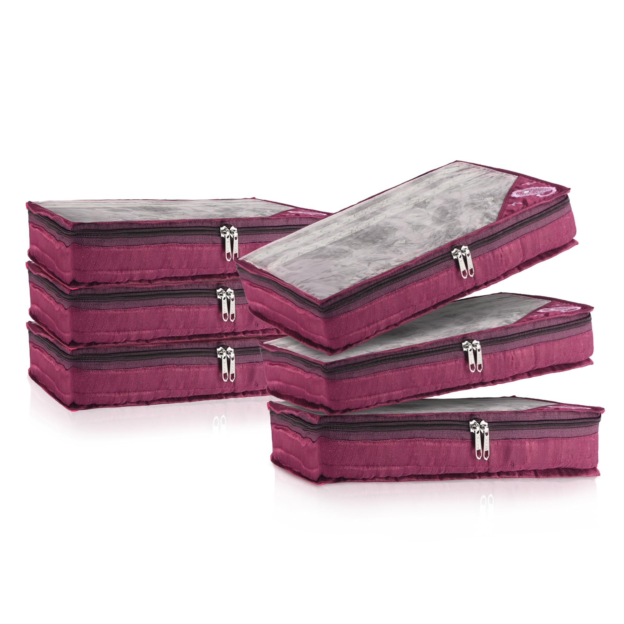 Kuber Industries Saree Cover | Kleideraufbewahrungstasche | Anzug-Verpackungsabdeckung | Stoffaufbewahrungs-Organizer | Kleiderschrank Tuch Aufbewahrung Organizer mit Reißverschluss | Seitliche