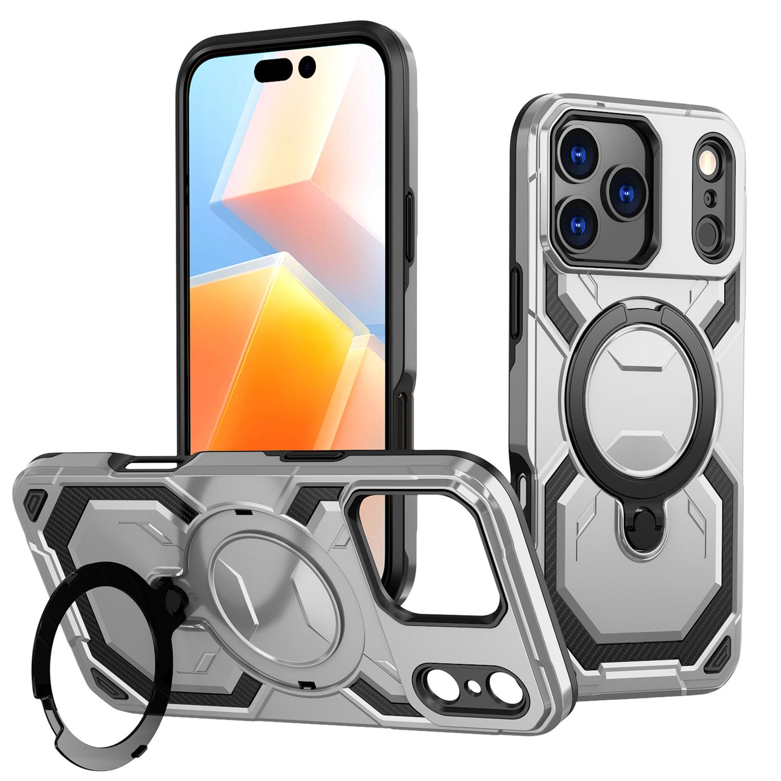 Magnetyczne etui na iPhone'a 17 PRO Max / 17 Pro/Air/17, obrotowy