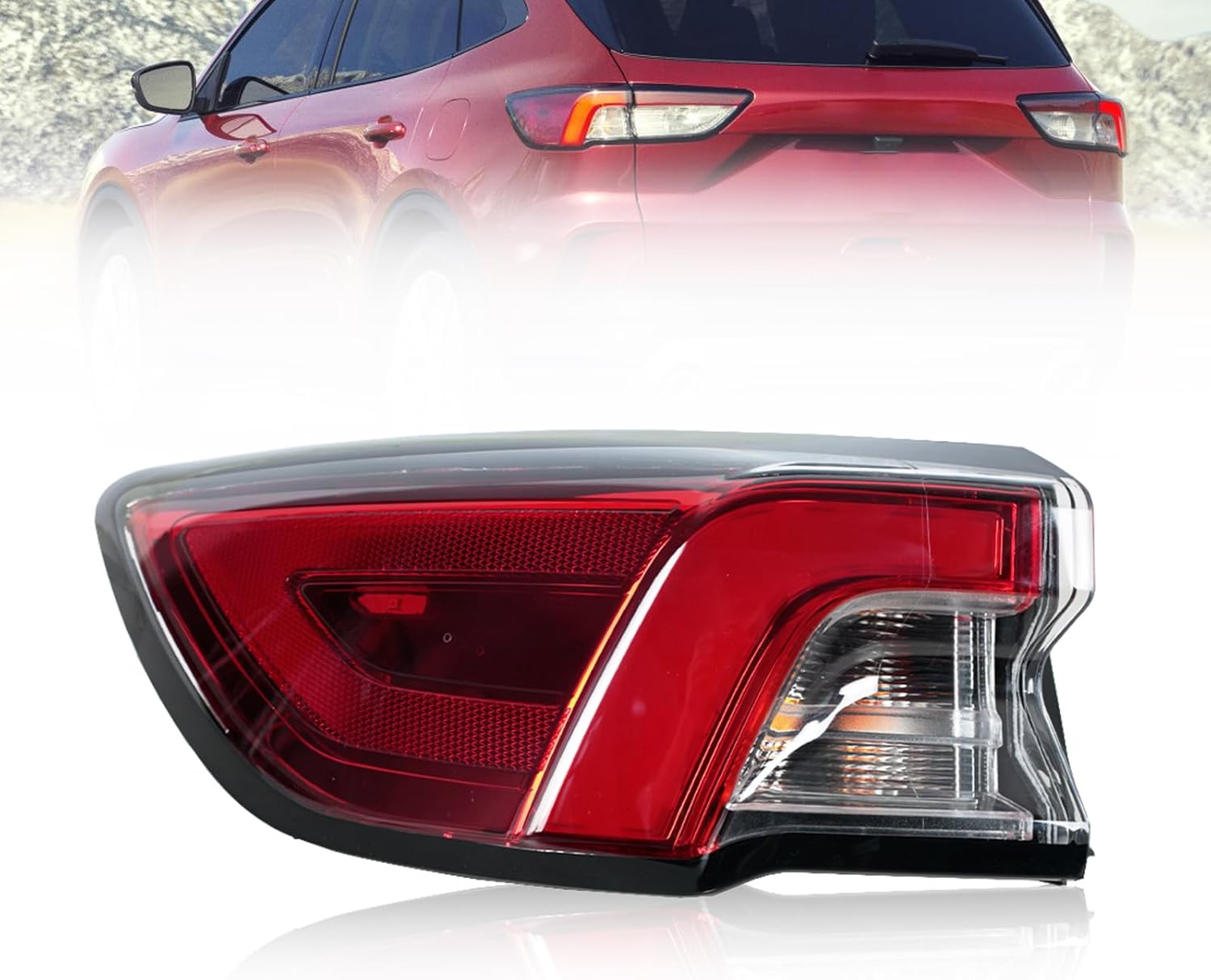 Tail Light For Ford Escape 2020-2022 Rear Brake Turn Signal Lamp 4-PIN LJ6Z-13404-D Inner Right