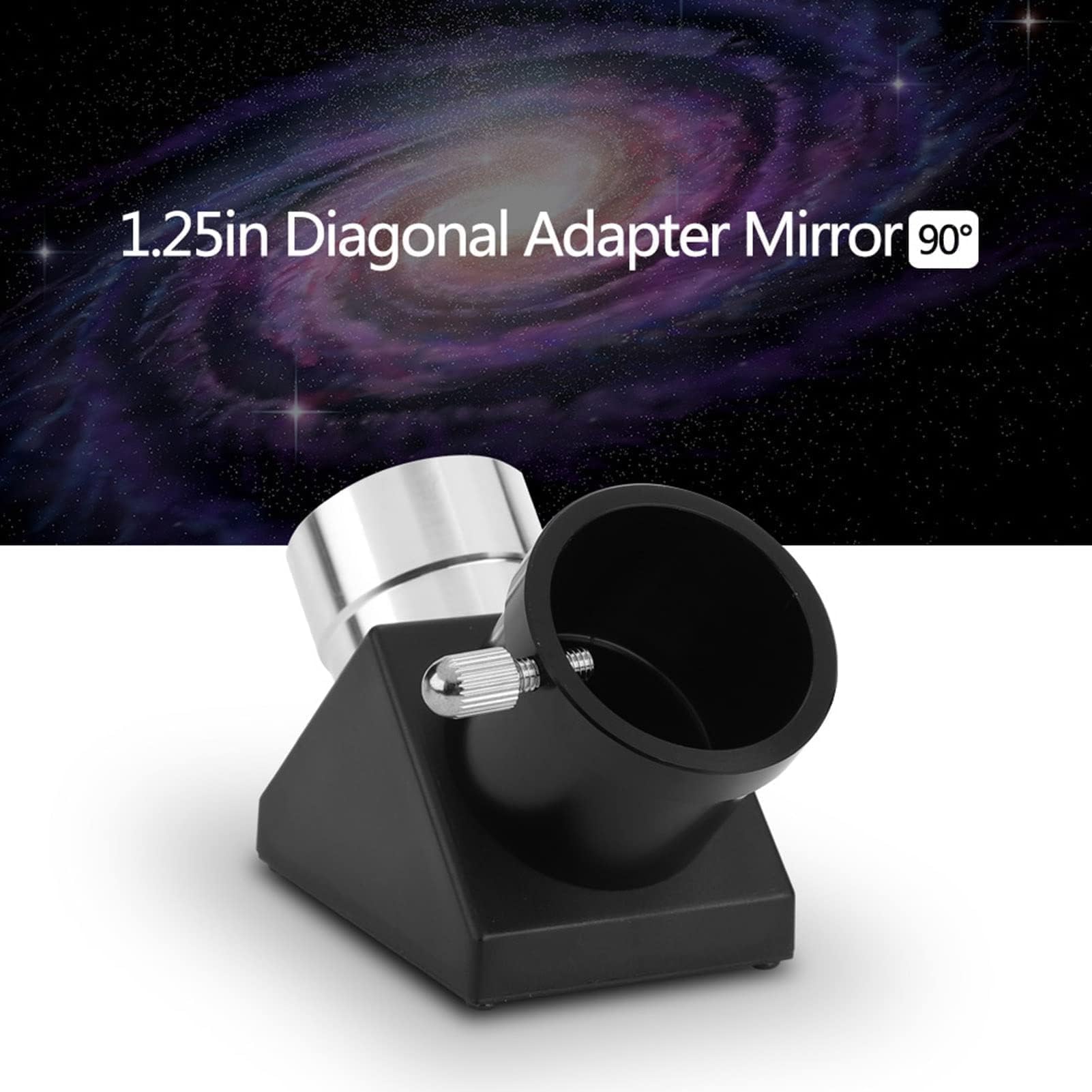 1,25 Zoll 90 Grad Dielektrischer Spiegel-Zenitspiegel, Vollständig aus Metall, Diagonaladapter, Umgekehrtes Bild, Prismenspiegel, Dielektrischer Spiegel, Stern-Zenitspiegel Für Astronomische Visuelle