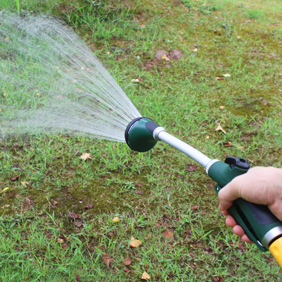 TOYANDONA 3 Pièces Pulvérisateur de Jardin avec Long Tuyau Outil Irrigation Ajustable pour Arroser Plantes Laver la Voiture et Nettoyer Couleur Verte