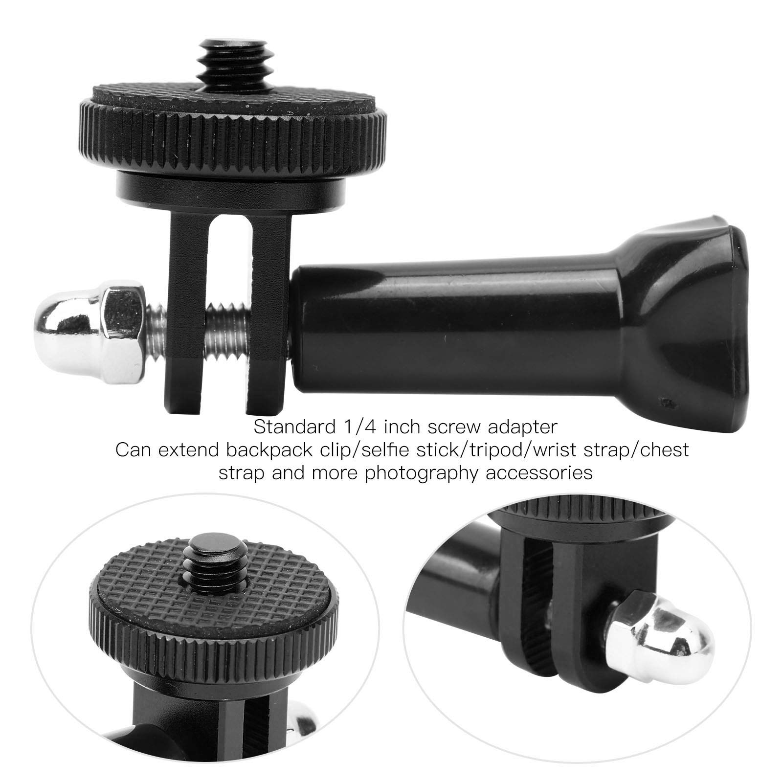 Adaptateur De Vis De Caméra, Vis Adaptateur Caméra, 1/4 Pouce Mâle à 3/8 Pouce Vis Filetée Mâle