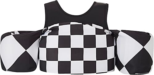 KIDSco Swim Vest for Kids 30-50 lbs. A Puddle Jumper Swimming Float Aid with Shoulder Straps and Arm Water Wings. for Boys and Girls Aged 2-6