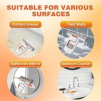 Vista 6 de Mini trapeador de escritorio plegable – Mopa de esponja portátil para espacios pequeños, fregona de mano para baño, cocina, encimeras y azulejos