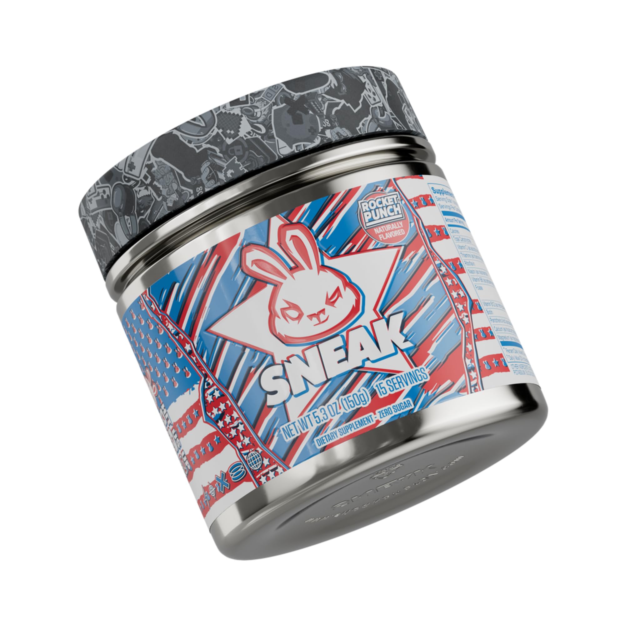 SNEAKEnergy Drink Powder | Rocket Punch | No Sugar. No Nasties. Just Natural Caffeine, Focus-Boosting Nootropics | 15 Servings