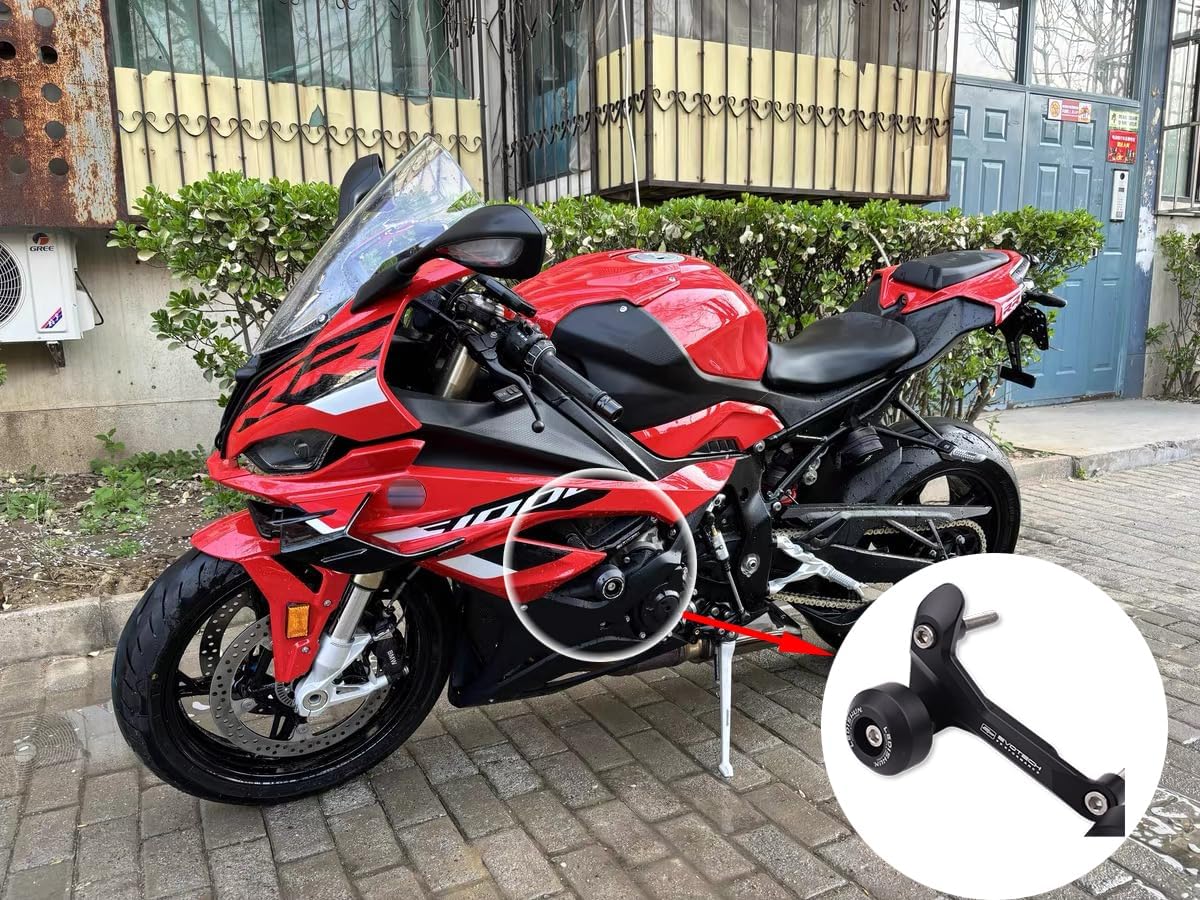 motokano Motorcycle Frame Sliders Crash Protector Compatible with B-MW S1000RR （2023-2024）Engine Fairing Guard Shield Falling Protection S 1000 RR 1000RR S1000 RR Accessories, S1000RR-HK