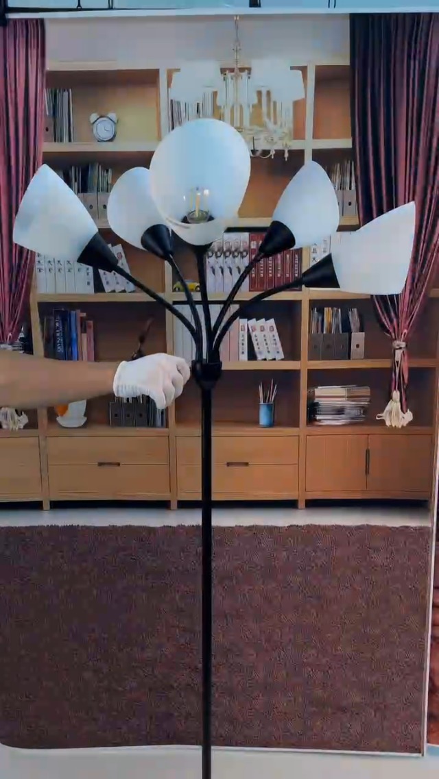 HonoDing Medusa Floor Lamps Standing Lamps 5 Heads Adjustable