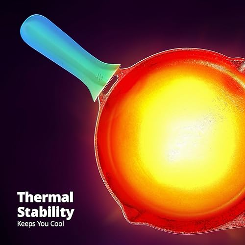 Miniatura 5 de Greater Goods Funda de silicona para sartén y plancha de hierro fundido gG, diseñada en San Luis, verde salvia