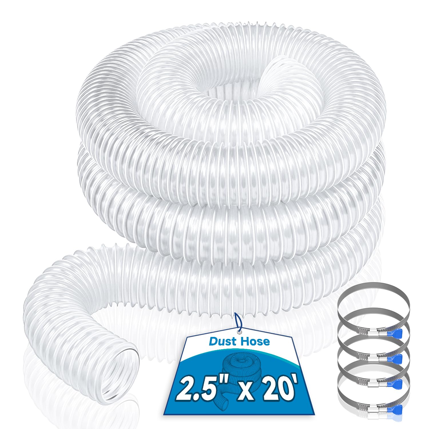 Hon&Guan 2 1/2 x 20 Foot Dust Collection Hose