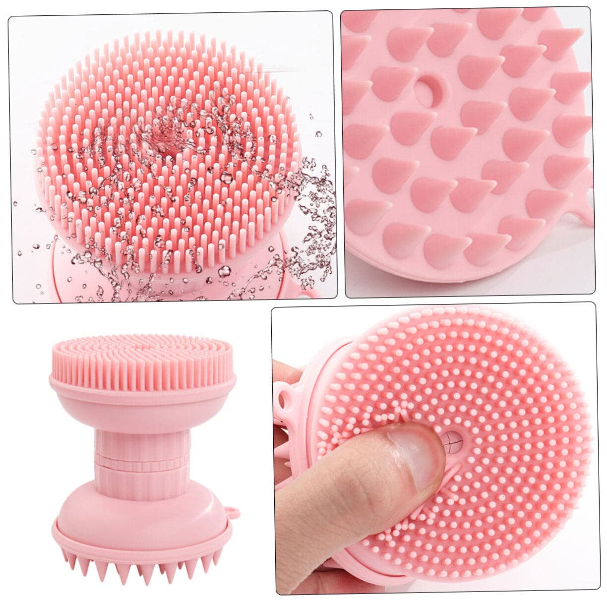 Toyvian 2 Pz Spazzola Da Bagno Tre in Spazzola Esfoliante Per Il Corpo Spazzola Da in Silicone Spazzola Per Massaggi Shampoo Bambino Calze Autoreggenti Gel Di Silice Triplicare