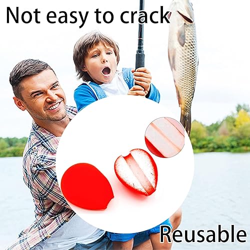 Miniatura 5 de Bobbers de espuma para pescar, con forma de lágrima, flotadores de pesca ligeros, flotadores coloridos para truchas, agua salada, agua dulce, 60