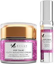 Eclat Anti-Aging Duo - Collagen Youth Boosting Face Cream 17 fl oz and Under Eye Serum 0.5 fl oz for Anti Aging and Moisturize Skin