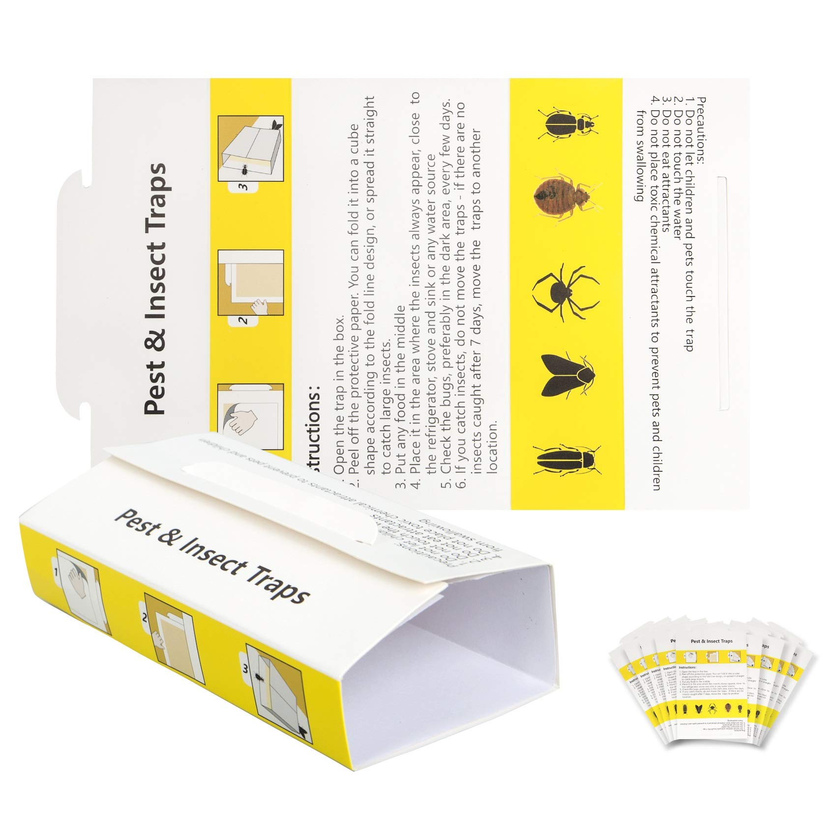 Buy 6 PCS Sticky Moth Traps, Moth Repellent Closet Moth Traps, Clothes