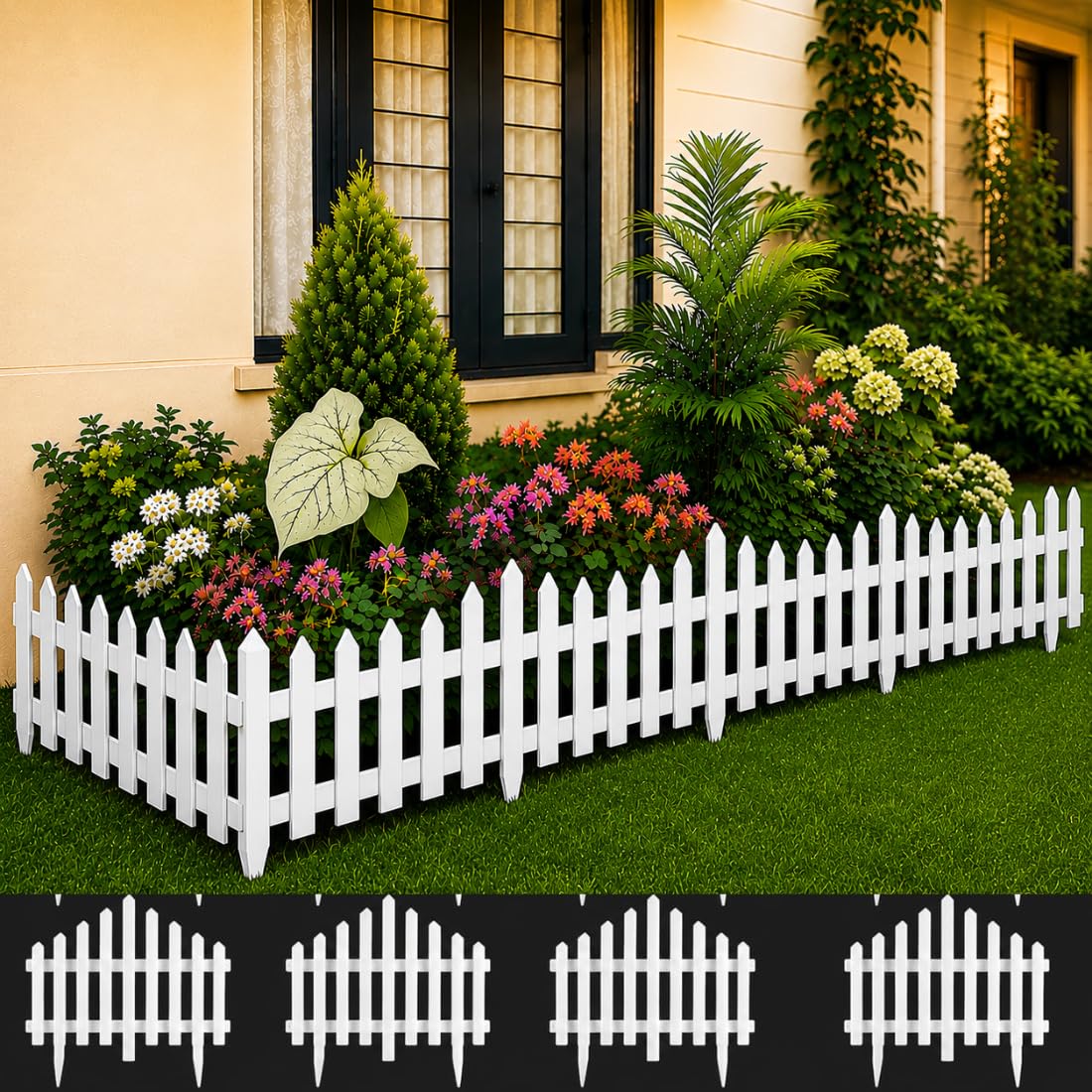 TASMAX Garden Fence - Durable PVC Edging -1