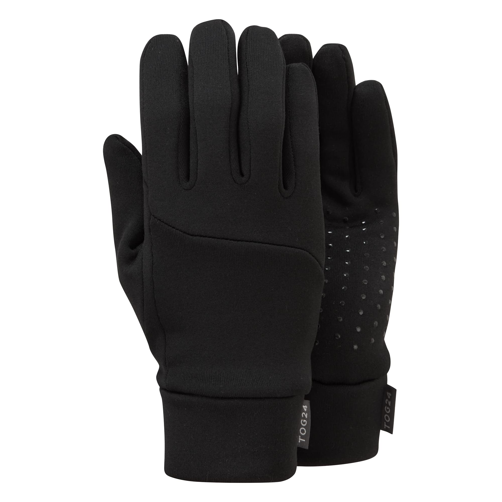 TOG24 Surge Fleece Gloves - Black - S/M - Interactive Fingertip