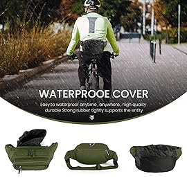 CXWMZY Fanny Packs For Women & Men Waist Pack Hip Bum Bag with Multi-Pockets Large Capacity Waterproof Casual Bum Bag for Disney Traveling Casual Cycling Running Hiking (Army Green)