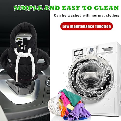 Miniatura 5 de 2 sudaderas con capucha para palanca de cambios de automóvil, divertido diseño de suéter de camisa, mini sudadera con capucha para palanca de