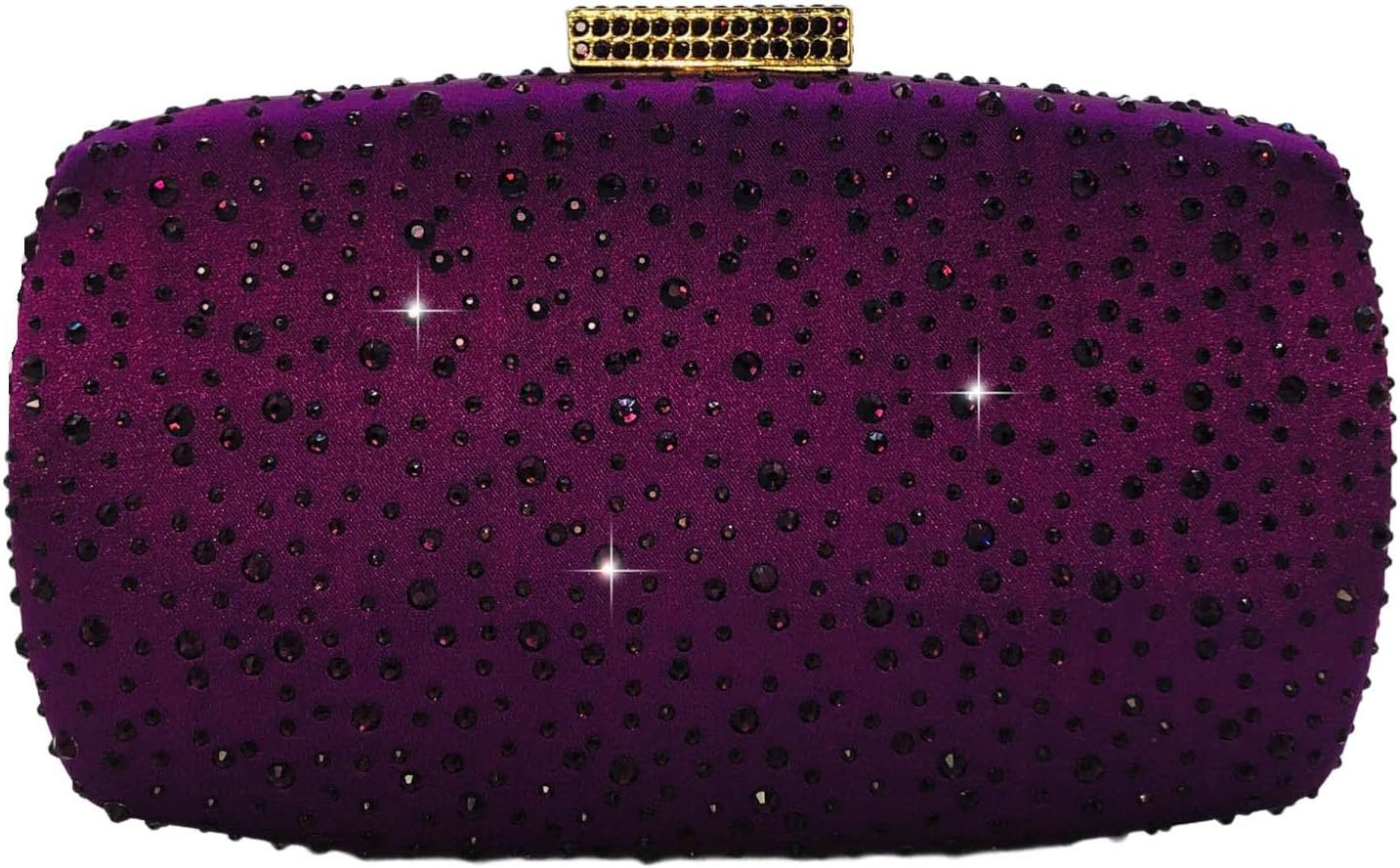 Boutique De FGG Women's Crystal Clutch Evening Bag Bride Handbags for Wedding Party Diamond Rhinestone Clutch Purse,Mini,Mini