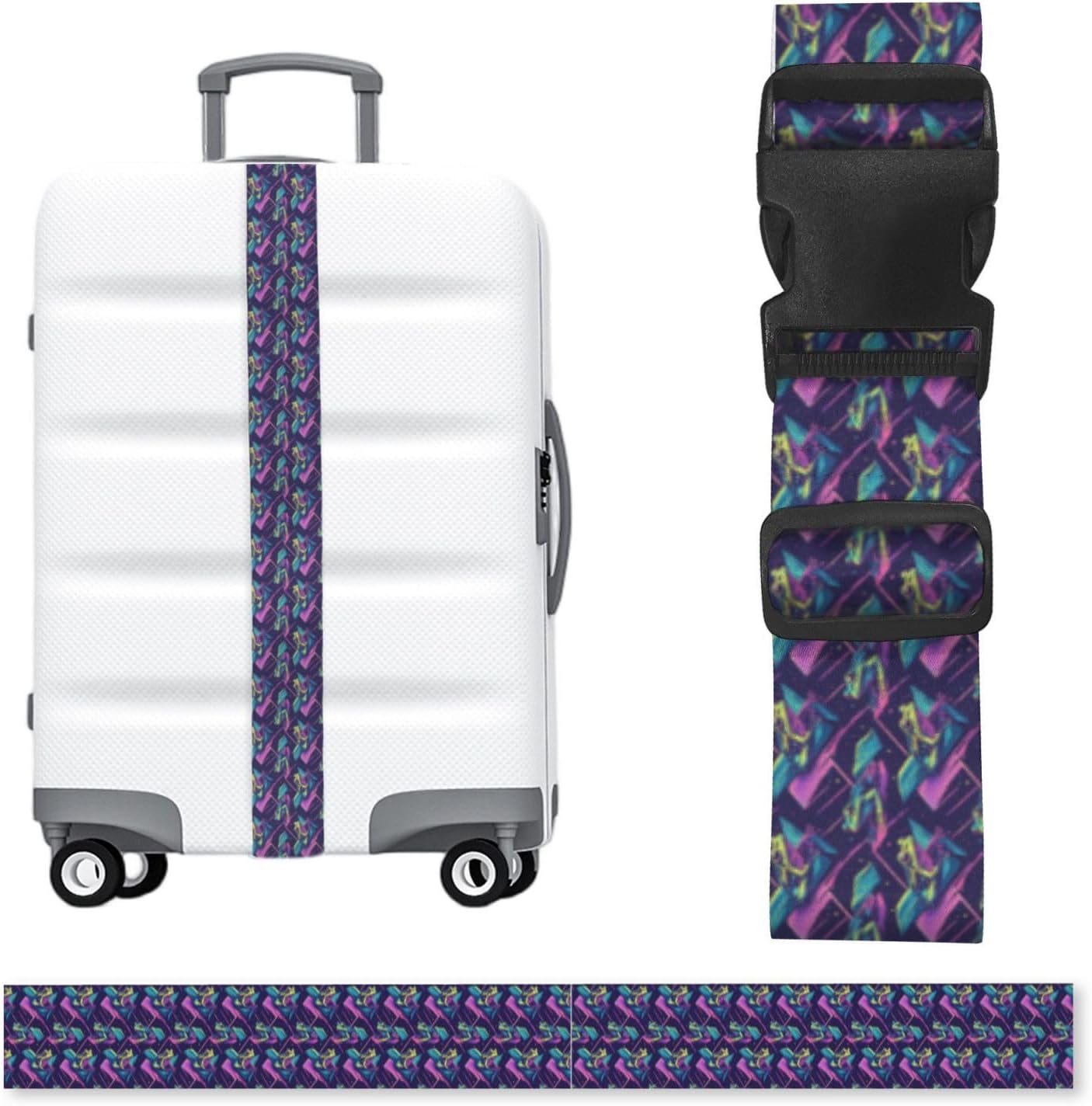 Colorful Frog Luggage Strap