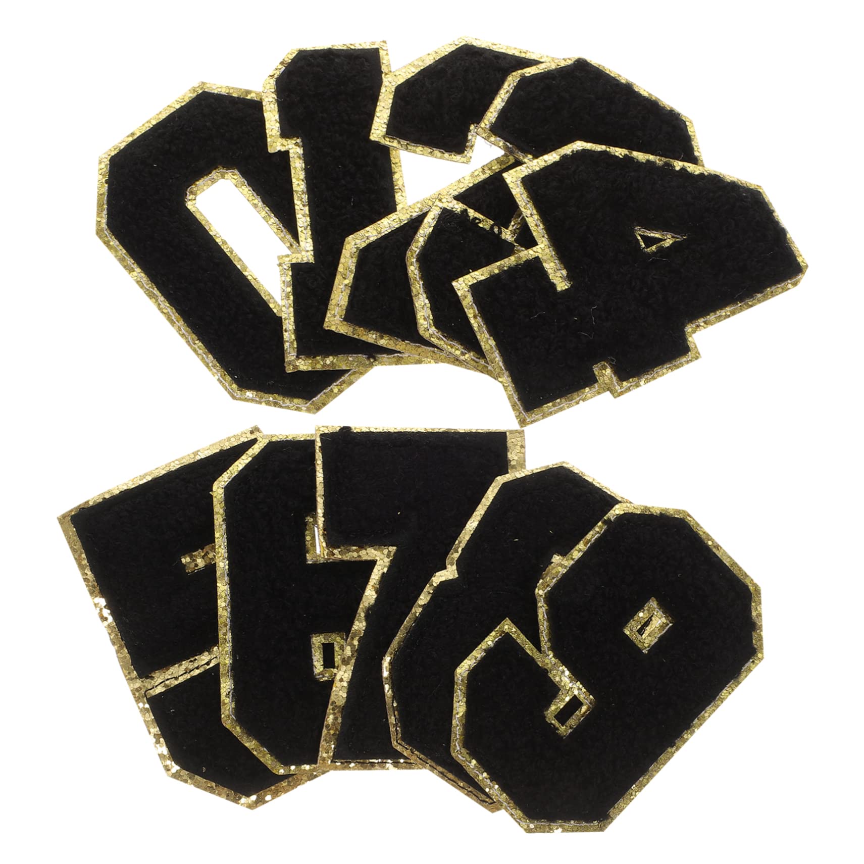 TEHAUX 60pezzi Patches Decorativi Ricamati Per Abbigliamento Toppe Numeriche Applique Per Jeans Borse e Accessori Per Fai Da Te e Decorazioni Moda