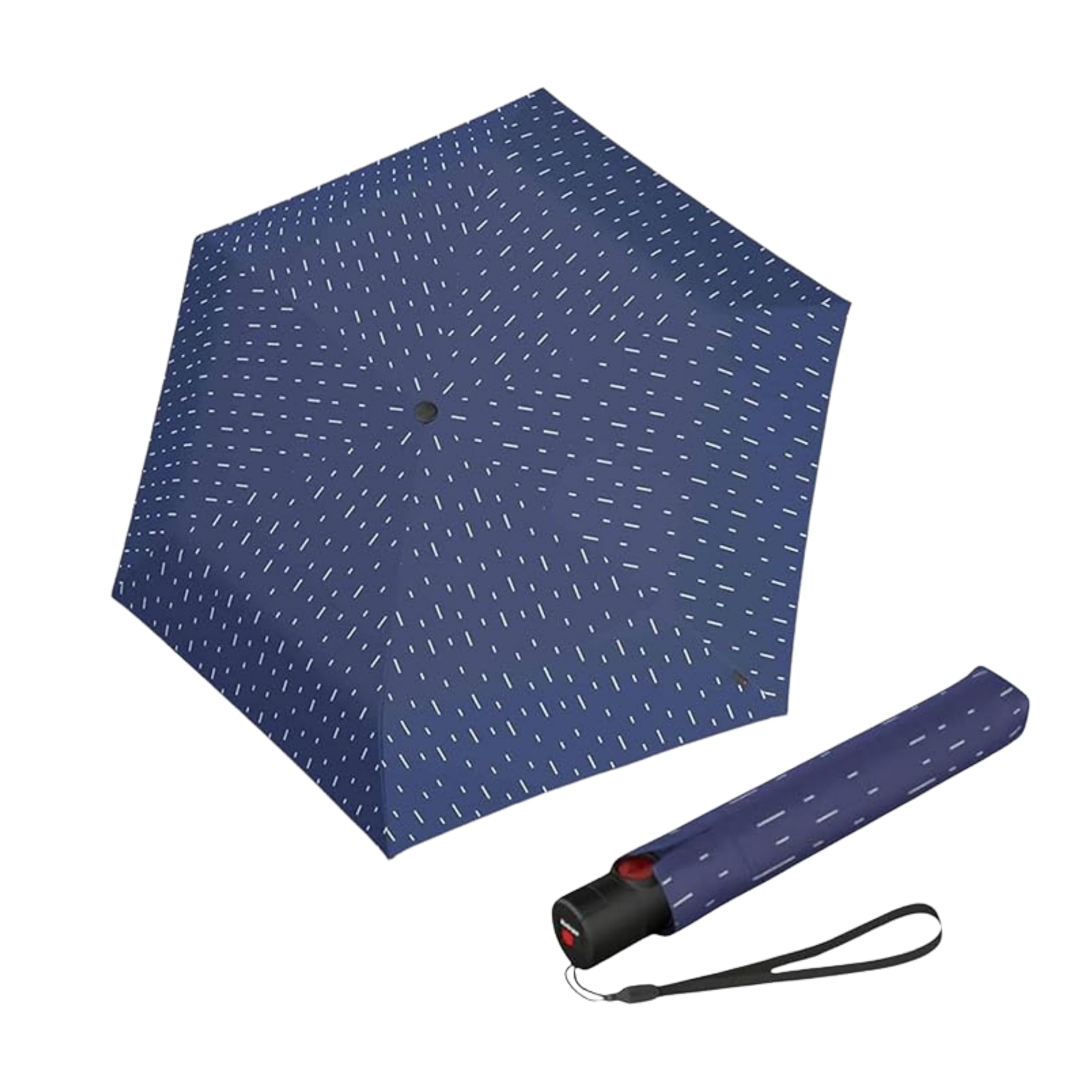 KnirpsU.200 Ultra Light Duomatic Automatic Open Rain Umbrella - Compact Windproof Travel Umbrella for Adults - 97cm Diameter Retractable With Carrying Case
