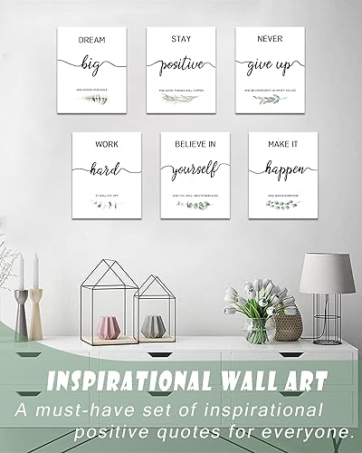 Miniatura 6 de Drsoum Arte de pared inspirador, decoración de pared para el hogar, oficina, dormitorio, sala de estar, oficina, aula, frases de afirmaciones