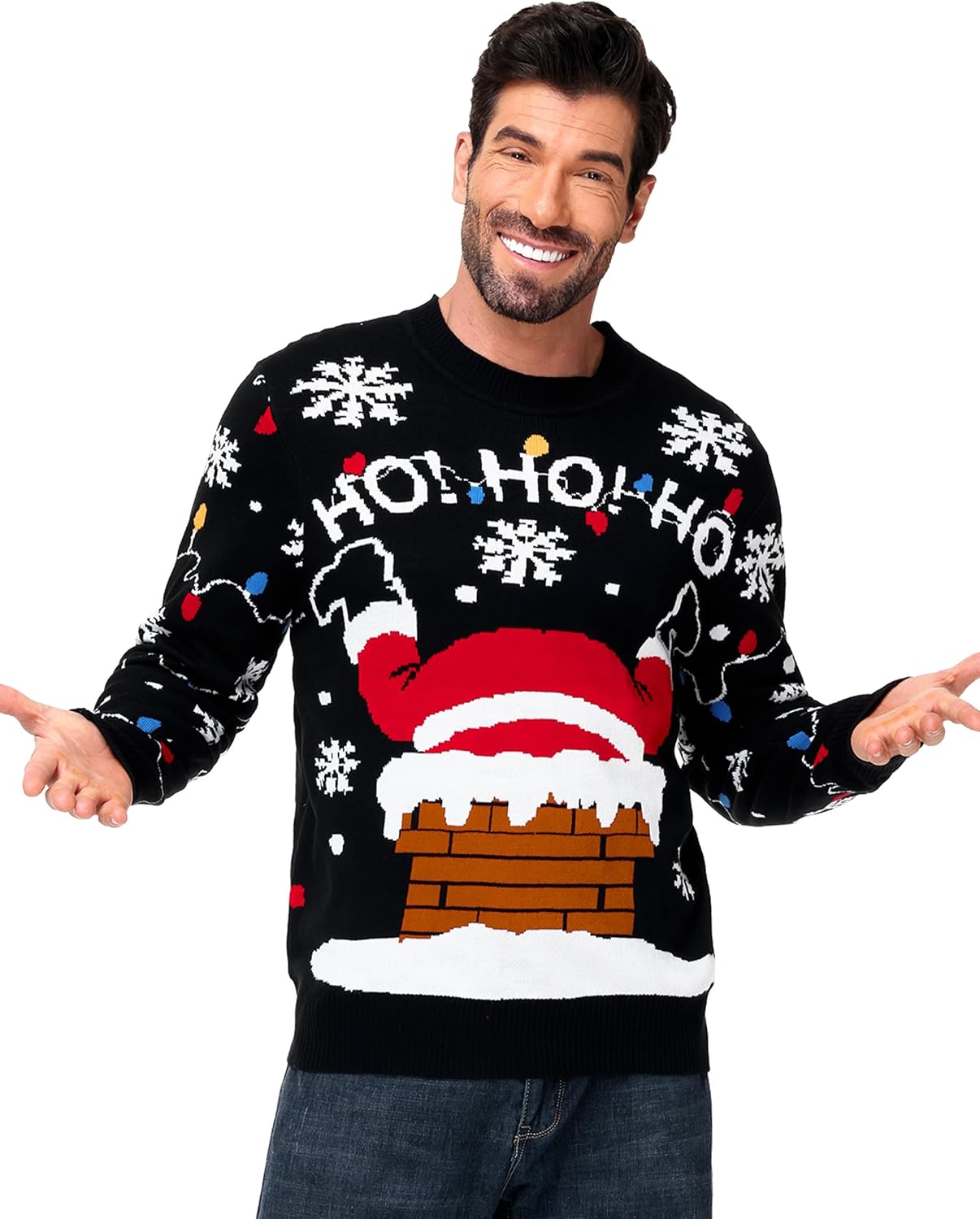 Men Christmas Ugly Sweater Funny Holiday Knit Sweaters - Image 6