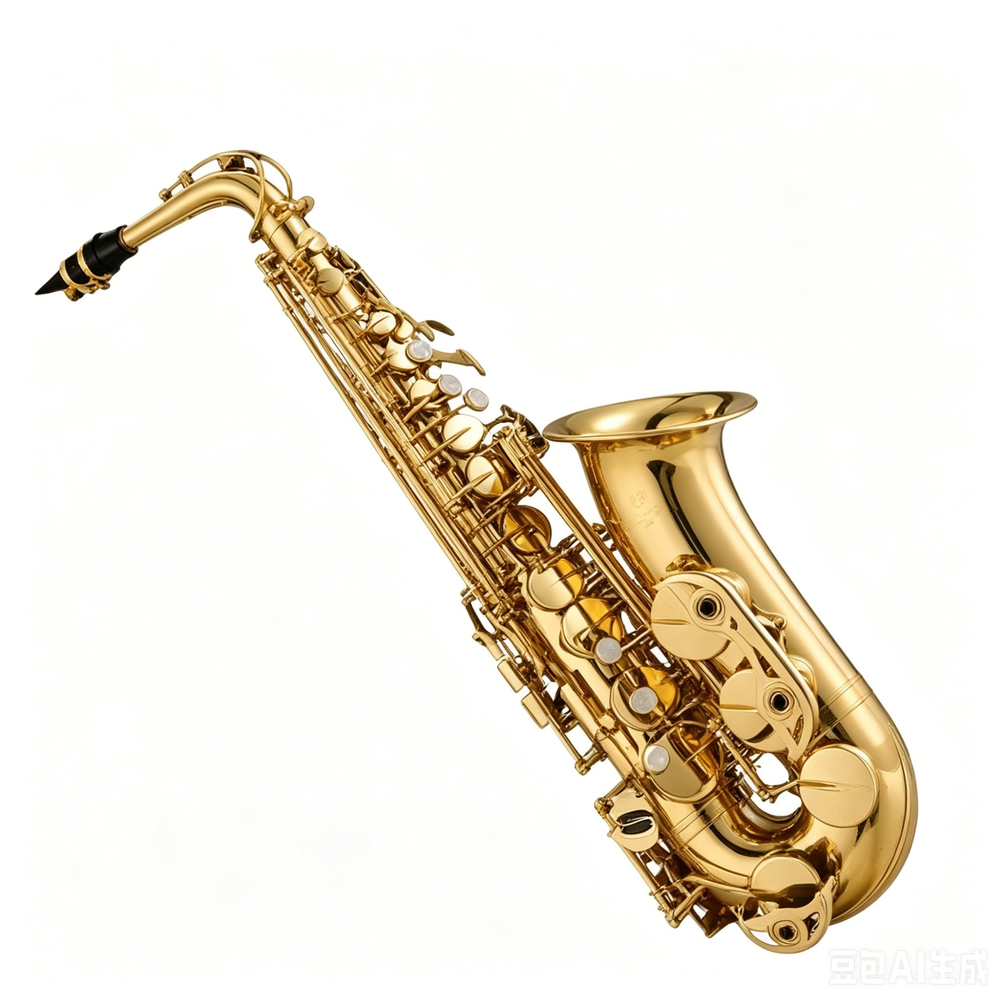 Sassofono contralto in ottone E-Flat, strumento musicale for principianti, sassofono laccato oro con custodia protettiva(Intermediate)