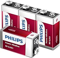 Vista 11 de PHILIPS Baterías de 9 voltios: batería alcalina de 9 V, paquete de 12 unidades, potencia de larga duración de hasta 5 años de almacenamiento, diseño