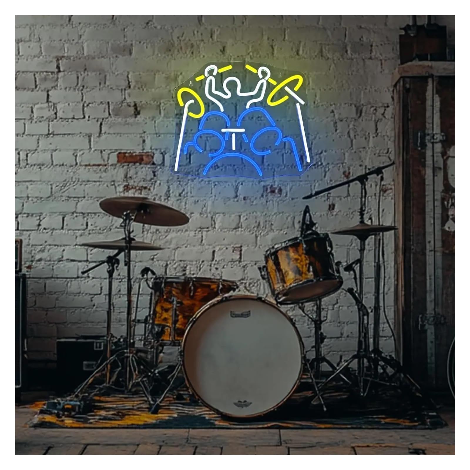Scritta luminosa Insegna Al Neon Per Batteria, Alimentata Tramite USB, Luce Notturna Per Bar, Musica, Feste, Studio, Decorazione Da Parete Per Interni,32cmх39cm