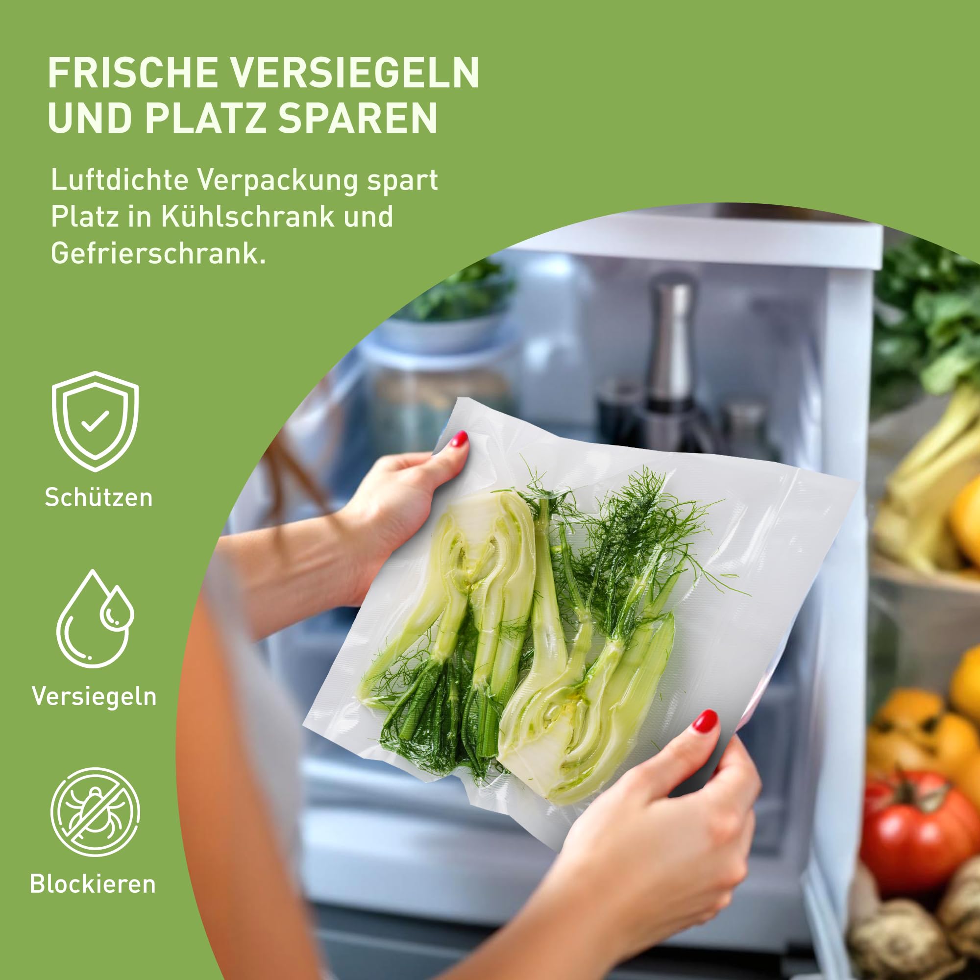 culivac Vakuumierbeutel Original – 50 Stück 16x25cm – 90µm reißfest | Vakuumbeutel für alle Vakuumierer, BPA-frei, dicht, Sous-Vide, wiederverwendbar, 6× längere Frische, Made in Germany