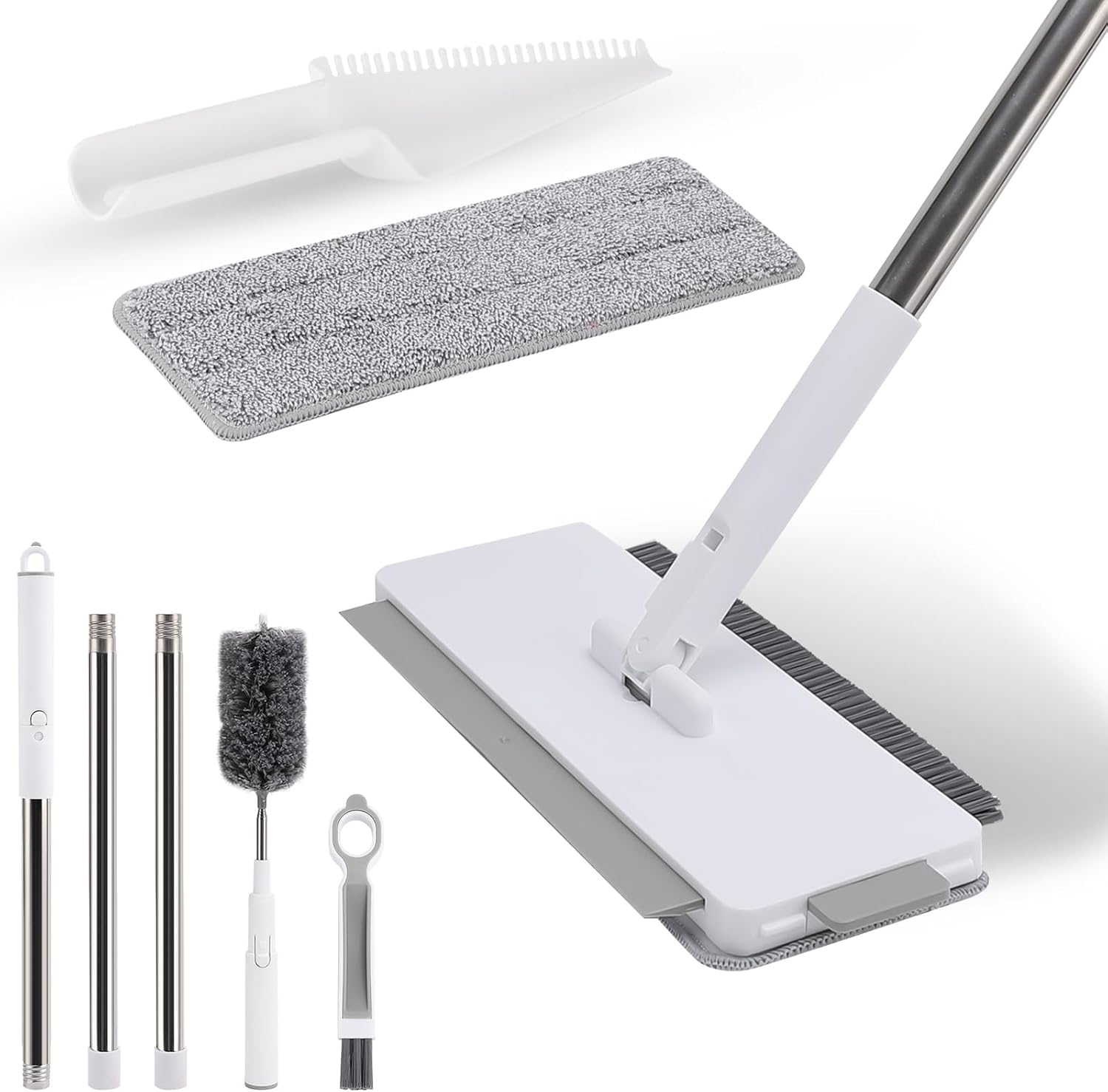 LOMIDA Microfiber Mop Floor Cleaning for Dry and Wet 5 in 1