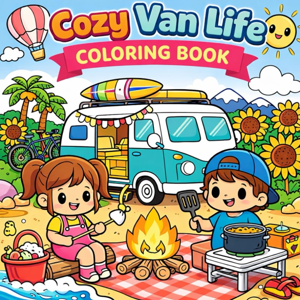 Cozy Van Life Coloring Book